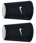Nike Schweissband Swoosh Classic Reversible Doublewide Jumbo (Baumwollmix) 2025 schwarz/weiss - 2 Stück